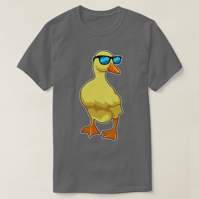 T-shirt Canard Avec Lunettes De Soleil (Design devant)