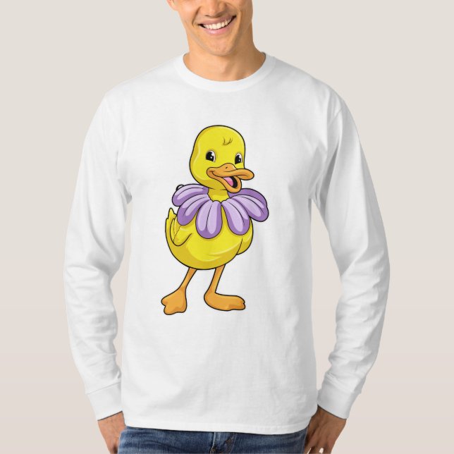 T-shirt Canard avec marguerite (Devant)