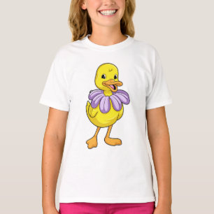 T-shirt Canard avec marguerite