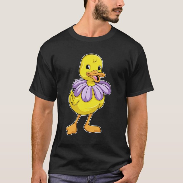 T-shirt Canard avec marguerite (Devant)