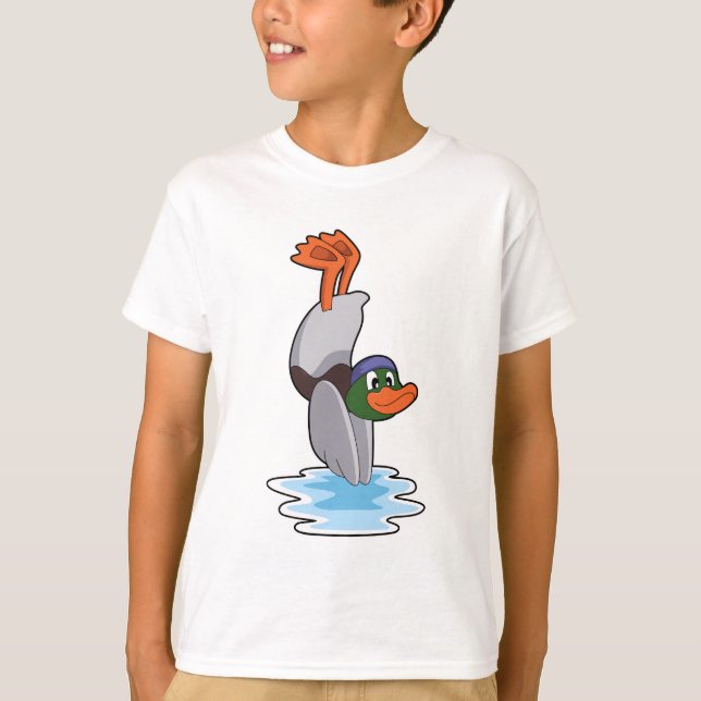 T-shirt Canard avec stand dans l'eau.PNG (Devant)