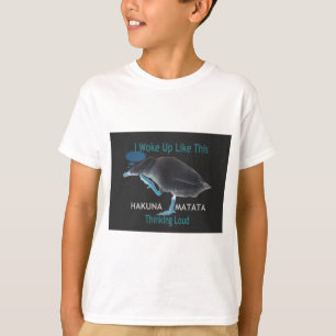 T-shirt Canard avec texte Je me suis réveillé comme ça et