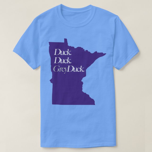 T-shirt Canard canard du Minnesota Canard gris Canard pour (Design devant)