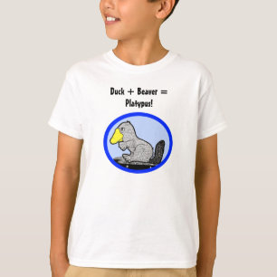 T-shirt Canard + Castor = ornithorynque !