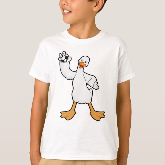 T-shirt Canard comme joueur de handball avec Handball (Devant)