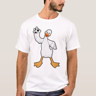 T-shirt Canard comme joueur de handball avec Handball