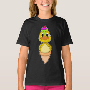 T-shirt Canard cône crème glacée