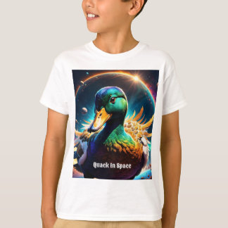 T-shirt "Canard cosmique : un voyage dynamique à travers l