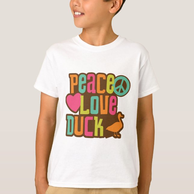 T-shirt Canard d'amour de paix (Devant)