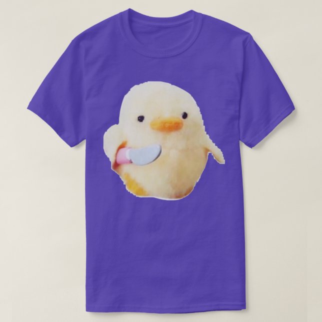 T-shirt canard dangereux avec couteau (Design devant)