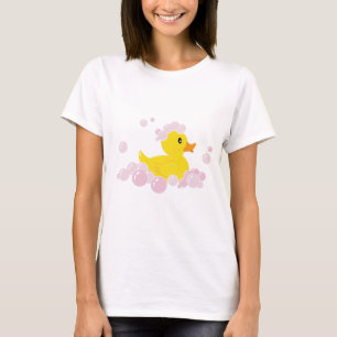 T-shirt Canard dans les bulles roses