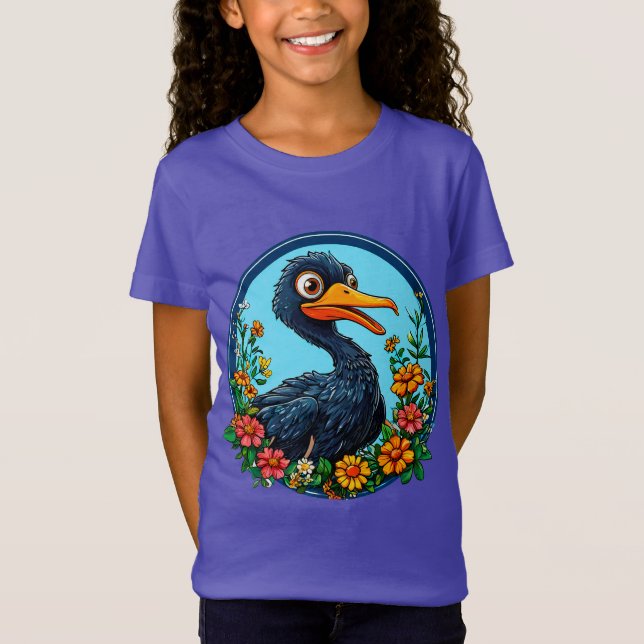 T-Shirt Canard de dessin animé mignon (Devant)