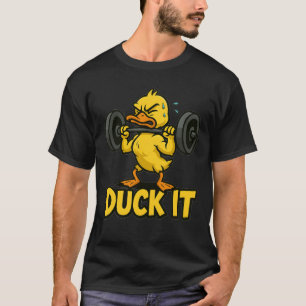 T-shirt Canard de gym rigolo et en sueur Entraînement «