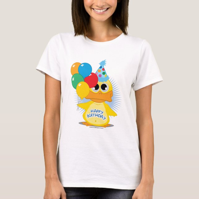 T-shirt Canard de joyeux anniversaire (Devant)