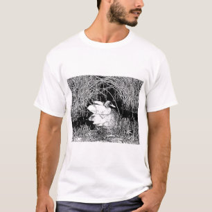 T-shirt Canard de Mallard Noir Blanc Distingué Oiseau du l