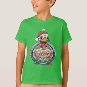 T-shirt Canard De Noël En Folklore Portant Un Chapeau De P