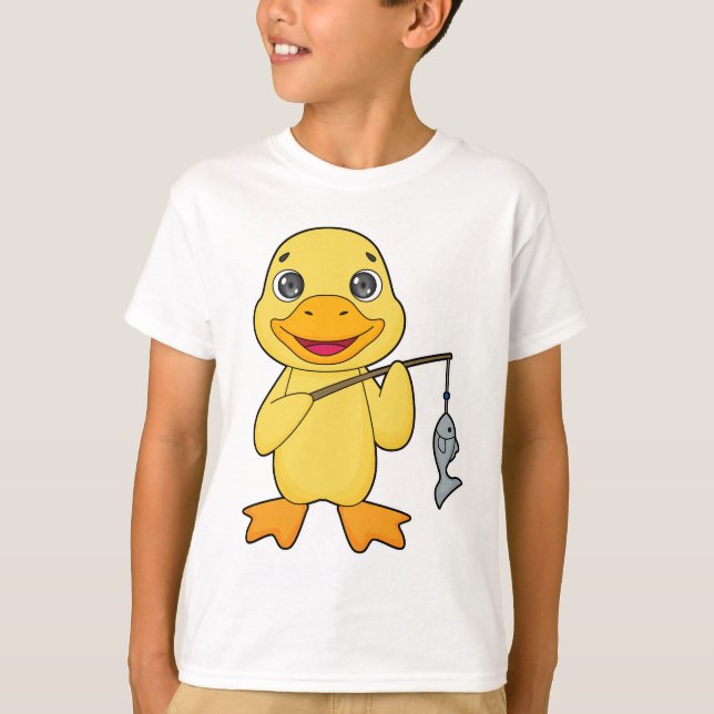 T-shirt Canard de pêche de canard (Devant)