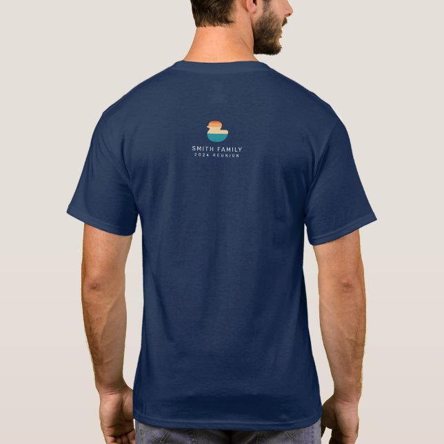 T-shirt Canard de réunion de la famille de croisières des  (Dos)