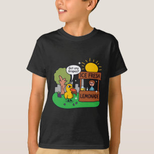 T-shirt Canard Demande Des Raisins Stand De Limonade