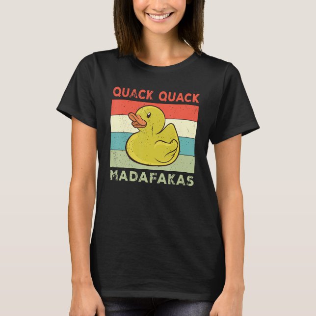 T-shirt Canard Dit En Caoutchouc Canard Quack Canards (Devant)