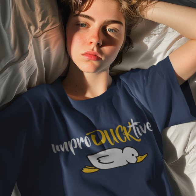 T-shirt Canard drôle improductif Pun (Créateur téléchargé)