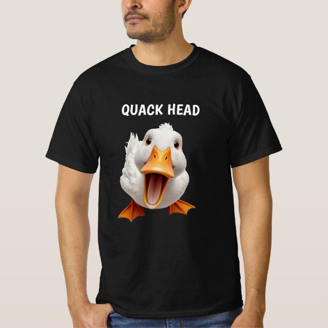 T-SHIRT CANARD DRÔLE NOIR (Devant)
