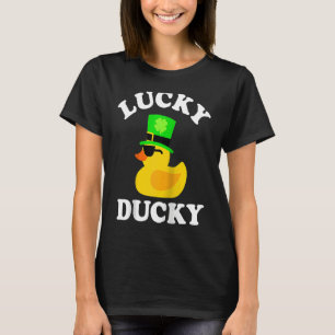 T-shirt Canard en Caoutchouc avec Lunettes de Soleil Chape
