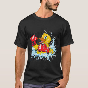 T-shirt Canard en caoutchouc boxeur avec gants de boxe Kic