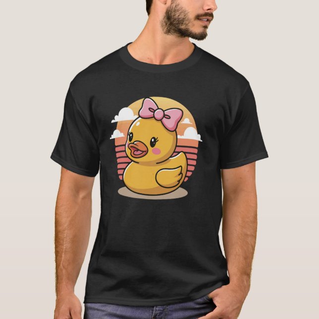 T-shirt Canard en Caoutchouc Coquette (Devant)