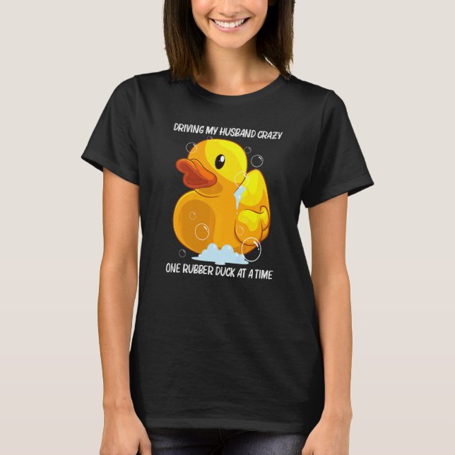 T-shirt Canard En Caoutchouc Cute Pour Femmes Filles Maman (Devant)