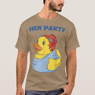 T-shirt Canard en caoutchouc de mariée fête de femmes ente