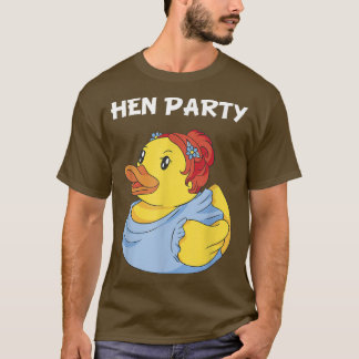 T-shirt Canard en caoutchouc de mariée Filles de fête de p
