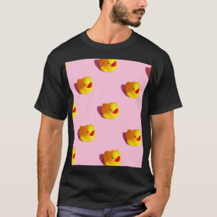 T-shirt Canard en caoutchouc éclairé, papier peint minimal