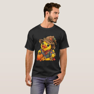 T-shirt Canard en caoutchouc Épouvantail Récolte d'automne