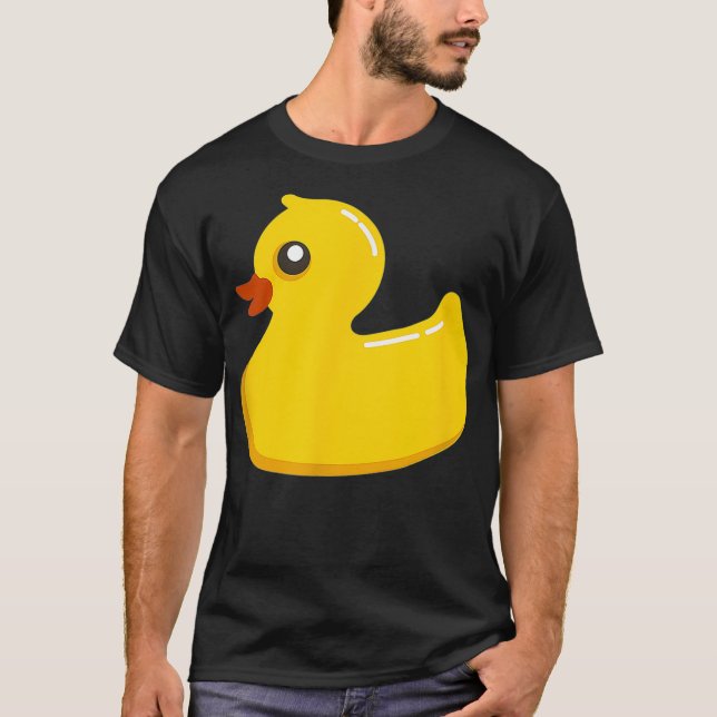 T-shirt Canard en caoutchouc jaune (Devant)