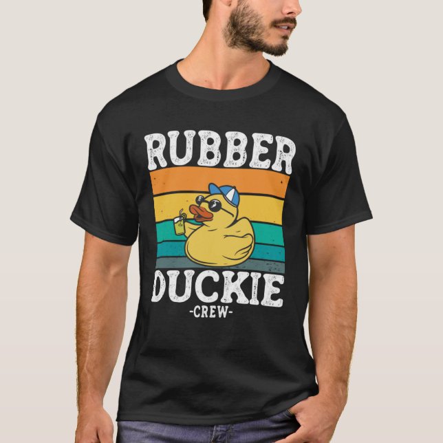 T-shirt Canard en caoutchouc Jaune Canards de bain de l'éq (Devant)