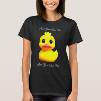 T-shirt Canard en caoutchouc jaune mou personnalisé