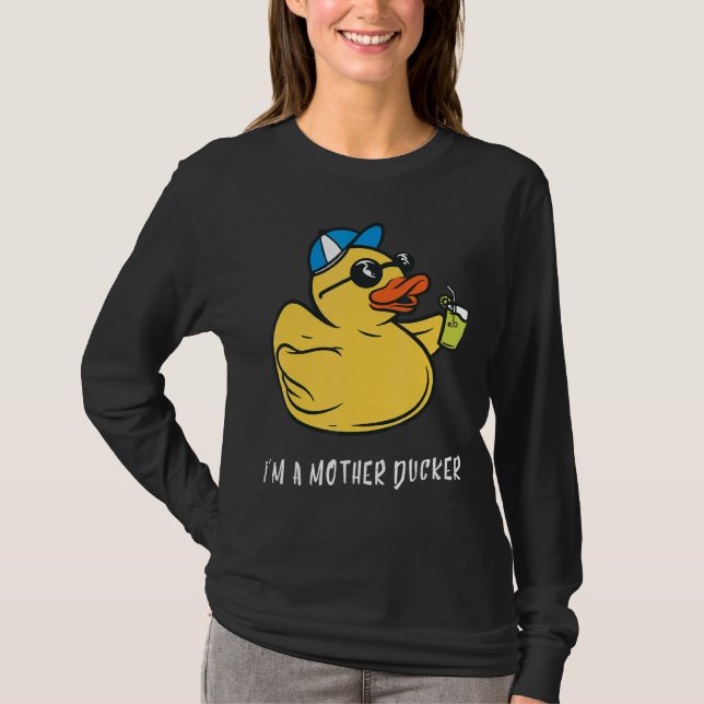 T-shirt Canard en caoutchouc Mère Canard Cut Canard Canard (Devant)