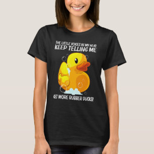 T-shirt Canard en Caoutchouc Mignon Pour Hommes Femmes Enf