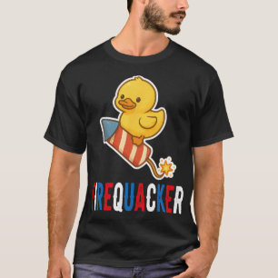 T-shirt Canard en caoutchouc pétard drôle du 4 juillet 'Pa