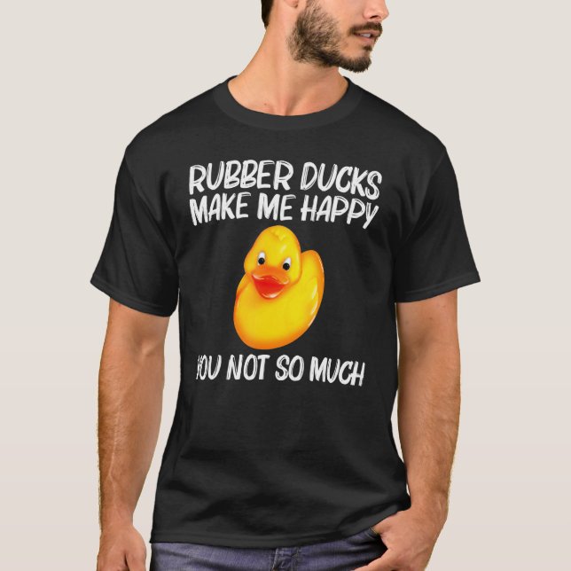 T-shirt Canard En Caoutchouc Pour Hommes Femmes Canards En (Devant)