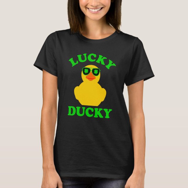 T-shirt Canard en caoutchouc Quatre feuilles C Lunettes de (Devant)