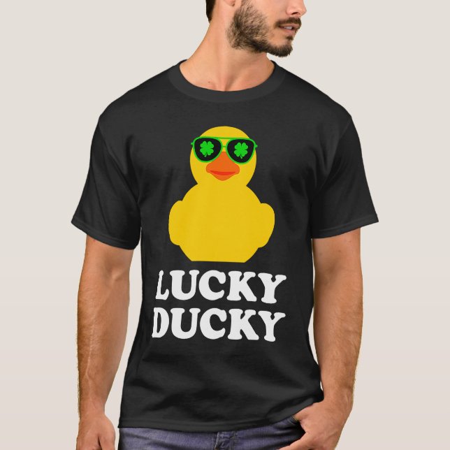 T-shirt Canard en caoutchouc Quatre feuilles C Lunettes de (Devant)
