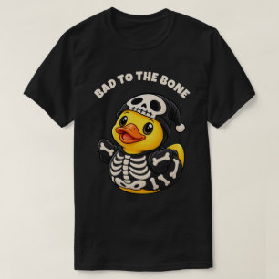 T-shirt Canard en caoutchouc squelette Bad to the Bone Hal