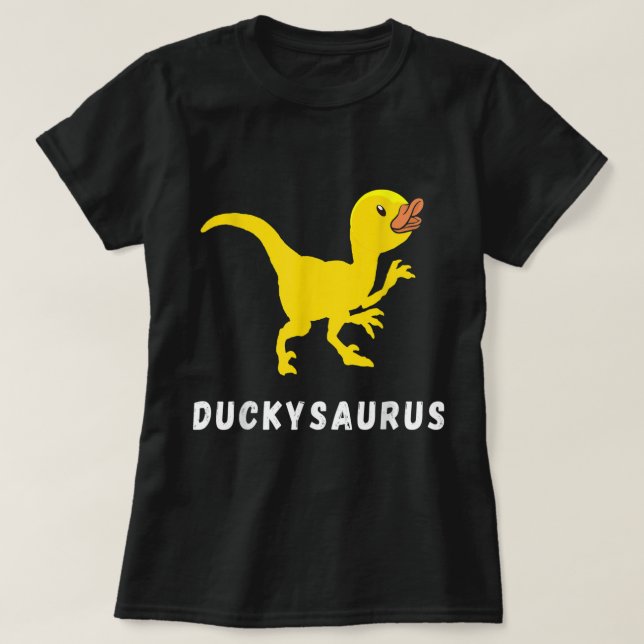 T-shirt Canard en caoutchouc T-Rex Canard Dino Dino Dino D (Design devant)