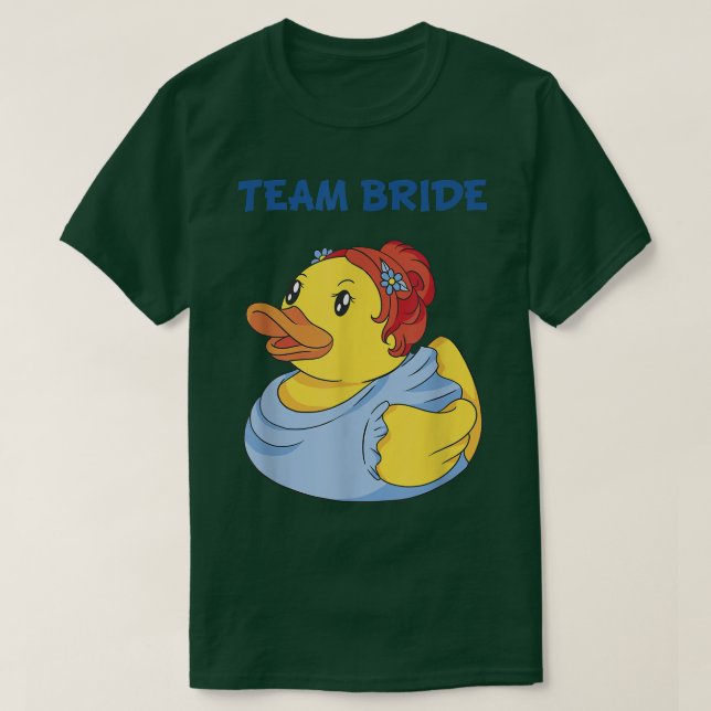 T-shirt Canard en caoutchouc Team Bride Fête de Enterremen (Design devant)