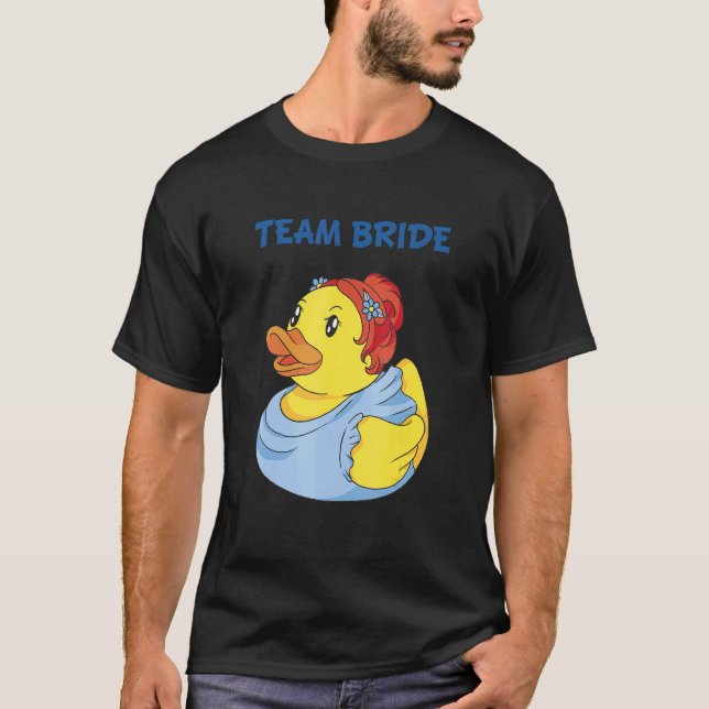 T-shirt Canard en caoutchouc Team Bride Fête de Enterremen (Devant)