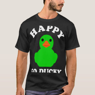 T-shirt Canard en caoutchouc vert Joyeux Go Ducky Pun St p