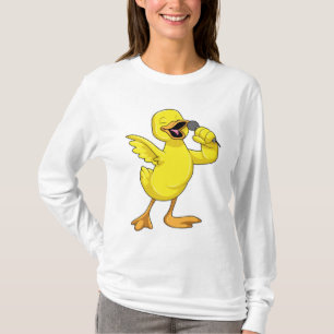 T-shirt Canard en chanteur avec microphone