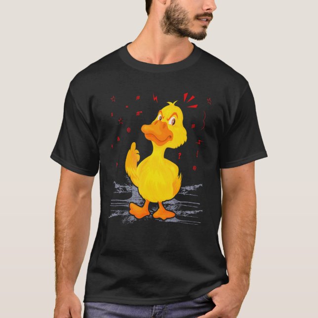 T-shirt Canard en colère Chasse Canard (Devant)